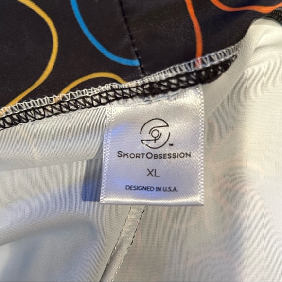 Skort Obsession Women’s Floral Golf Skort XL Black Multicolor Sporty Travel - Picture 4 of 5